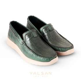 کالج مردانه چرم یلسان مدل لاکی کد 569-PRM