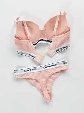 ست شورت بکلس و سوتین فنر دار نخ پنبه کلوین کلاین Calvin Klein
