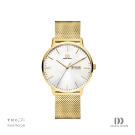 ساعت مچی عقربه ای مردانه دنیش دیزاین (Danish design) مدل IQ05Q1267 Akilia Day/Date Gold Mesh