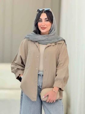 مانتو آستین پیله تک جیب ساره