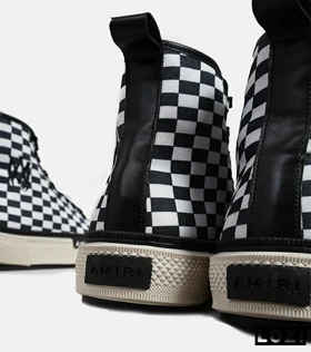 کفش اسنیکرزساق‌دار Amiri Checkered