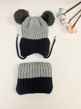 کلاه و شالگردن بچگانه دخترانه و پسرانه