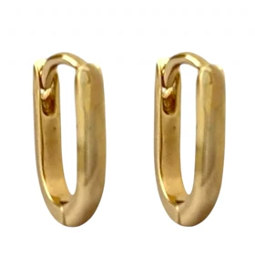 گوشواره حلقه‌ای زنانه طرح طلا ژوپینگ