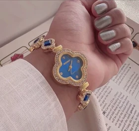 ساعت مجلسی زنانه کوارتز صفحه آبی