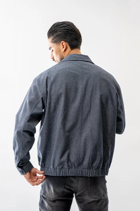 کت کتان زیپ‌دار مردانه