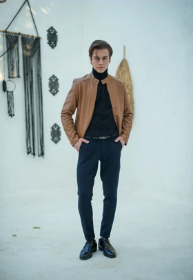 کاپشن چرم صنعتی مدل 6508