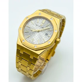 ساعت AP طلایی صفحه سفید زنانه