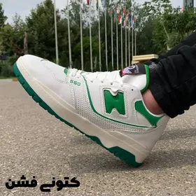 کتانی نیوبالانس 550 سبز سفید