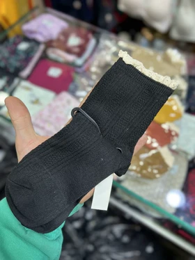 جوراب نیم ساق لب تور