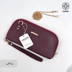 کیف پاسپورتی دستی (زرشکی)