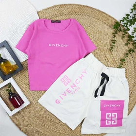 ست کراپ و شلوارک زنانه GIVENCHY