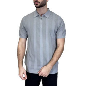 تیشرت نیم زیپ طرحدار راه راه SOLD OUT(PSD43)