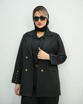 کت یقه انگلیسی راه‌راه