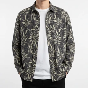 پیراهن کنفی مردانه آستین بلند قواره کلاسیک استایل خاص و شیک مناسب تمام فصول 1404