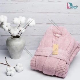 حوله تن پوش Cotton Life رنگ کالباسی روشن