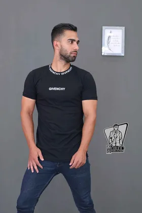 تیشرت یقه چاپ GIVENCHY
