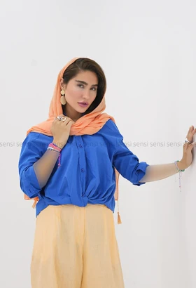 شومیز اسلپ جلو گره