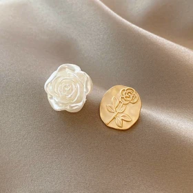 گوشواره دو طرح گل