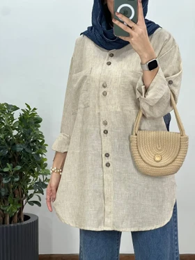 مانتو لینن زارا روشنا 1