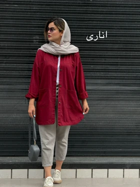 مانتو کتان جیب پایین 313