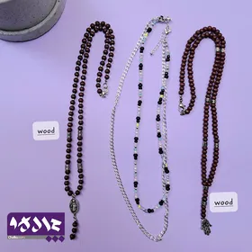 گردنبند تسبیح چوبی