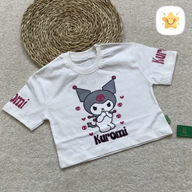 کراپ دخترانه کرومی پنبه جنس عالی 1 تا 8 سال