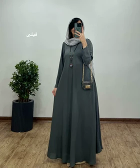 پیراهن مانتویی بلند سوپر کلوش دلفان 3