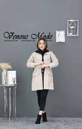 مانتو سوئیت بغل دکمه