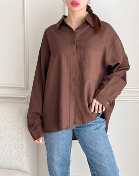 شومیز لینن برند ZARA کدSH-3180