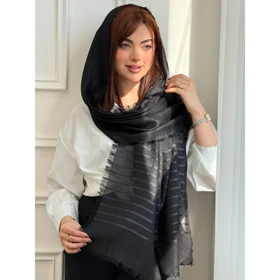 شال نخی مشکی شاین اوشن