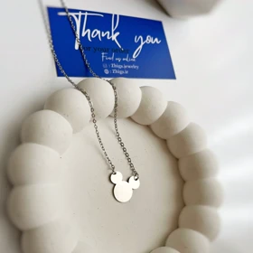 خرید گردنبند میکی موس استیل