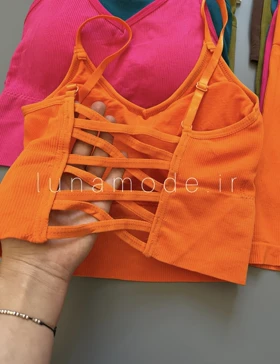 ست نیم‌تنه و شورتک زنانه سیملس