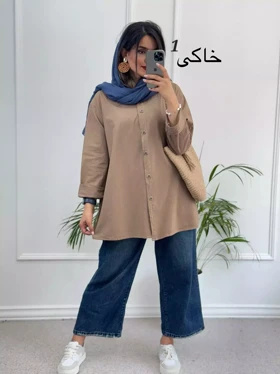 مانتو لینن آنا ( دارای ایراد جزئی )