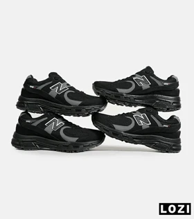 کفش کتانی بزرگ پا مشکی طوسی NEW BALANCE 2002R