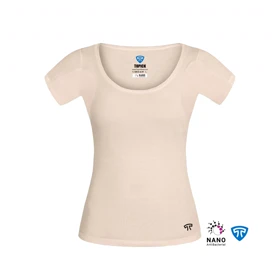 تیشرت نانو آنتی باکتریال ضدتعریق مودال زنانه کرم