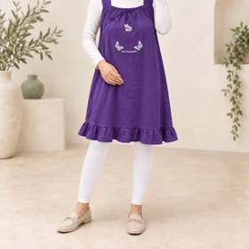 سارافون نخی طرح پروانه 5022 (بنفش)