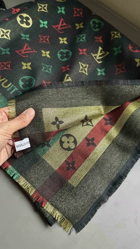 روسری کشمیر وارداتی هفت رنگ ال وی