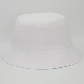 کلاه باکت دخترانه و پسرانه ساده یا کلاه لبه دار دخترانه و پسرانه ساده کد 50556 (سفید1)