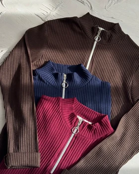 بلوز نیم زیپ راه پهن کد 1400178