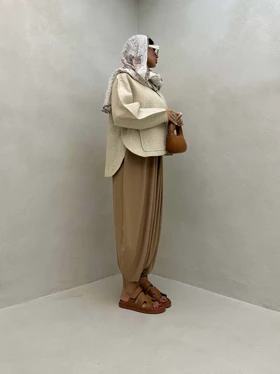 مانتو چاک‌دار 2 جیب