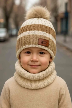 کلاه بافت و رینگ بچگانه