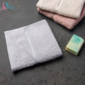 حوله دستی کاوالو رنگ طوسی روشن