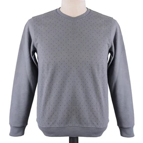 پلیور یقه‌هفت مردانه طرح خال‌خالی