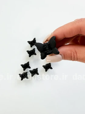 کلیپس مو شمعی کوچک پروانه ای بسته 3 عددی
