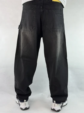 شلوار جین بگ بالونی مردانه ذغالی 68