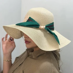 کلاه ساحلی گوچی سبز