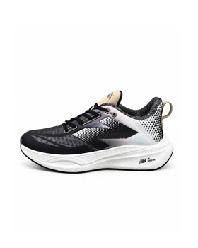 کفش کتانی رانینگ مردانه نیوبالانس زیره بست سفید سرمه ای New BALANCE