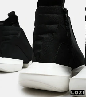 کفش کتانی مردانه مشکی سفید Rick Owens Horse Feet