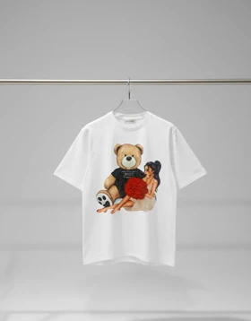 تیشرت نخ پنبه طرح دار