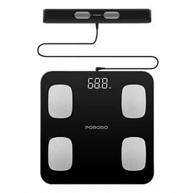 ترازوی هوشمند پرودو Porodo مدل PDLFST089BK ظرفیت 180 کیلوگرم